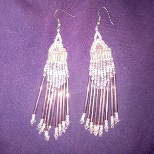 Bohemian/ native handmade beaded earrings